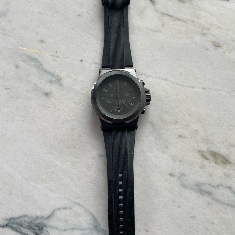 MICHAEL Michael Kors Black with charcoal face - Men's Watch